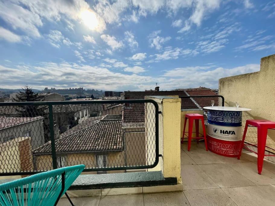 Duplex 70M2 - Vue Cite Medievale - Parking Gratuit Carcassone Exterior photo